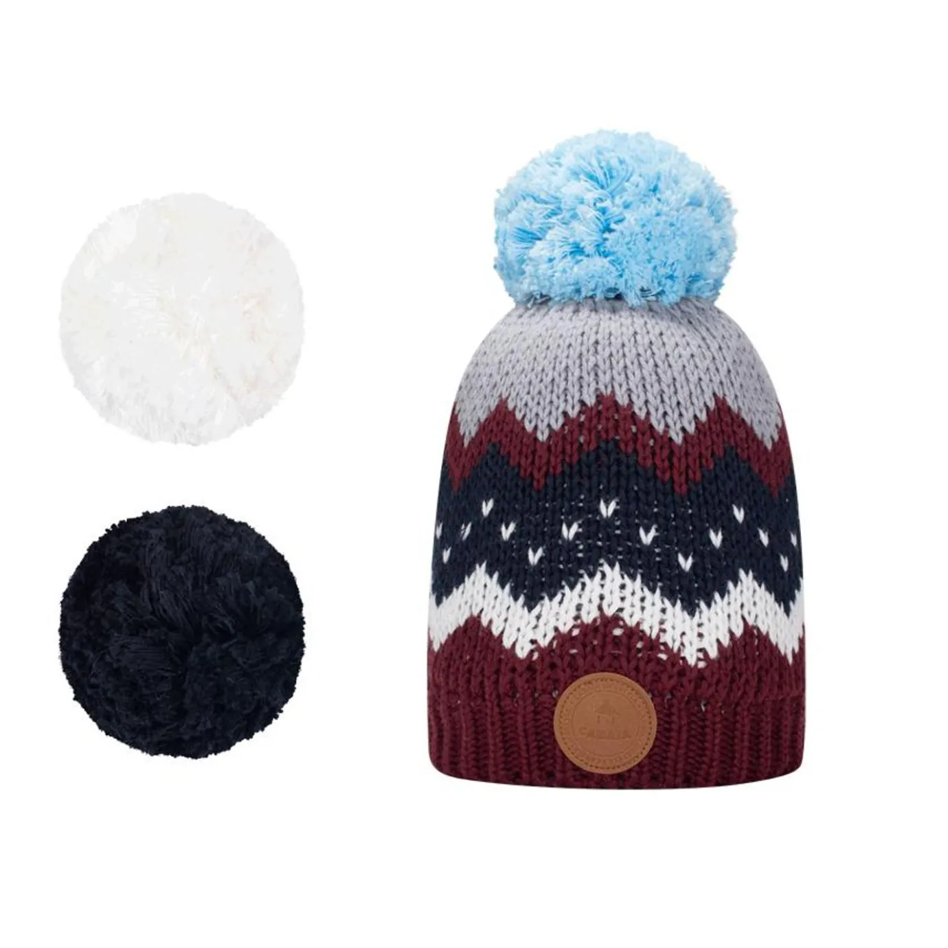 Kids Beanies | Cabaïa After Glow Burgundy Navy