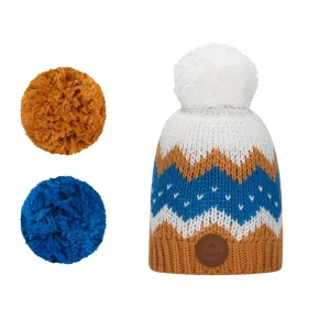 Kids Beanies | Cabaïa After Glow Camel Navy
