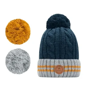 Polar Lined Beanies | Cabaïa Creamy Gin New Polar Navy