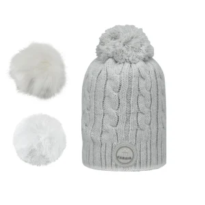 Polar Lined Beanies | Cabaïa Creamy Gin Polar Light Grey