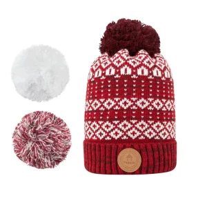 Kids Beanies | Cabaïa Diabolo Burgundy Darkred