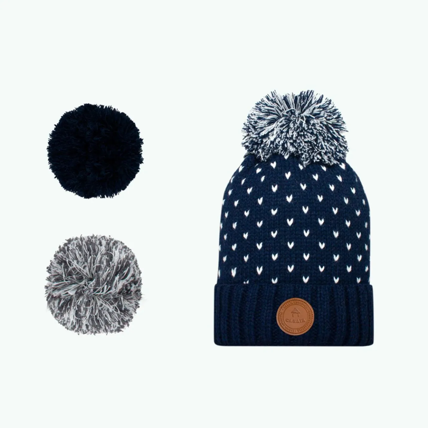 Kids Beanies | Cabaïa Limonade Polar Navy
