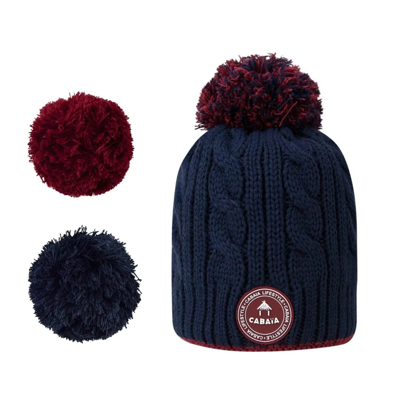 Polar Lined Beanies | Cabaïa Milky Navy Polar