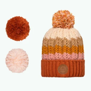 Polar Lined Beanies | Cabaïa Paloma Polar Orange
