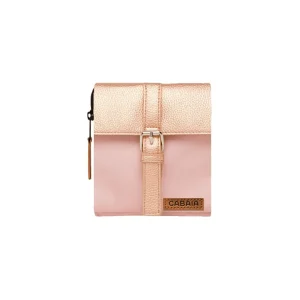 Side Pockets | Cabaïa Pocket Jardin Guerrero S Light Pink And Gold Leather