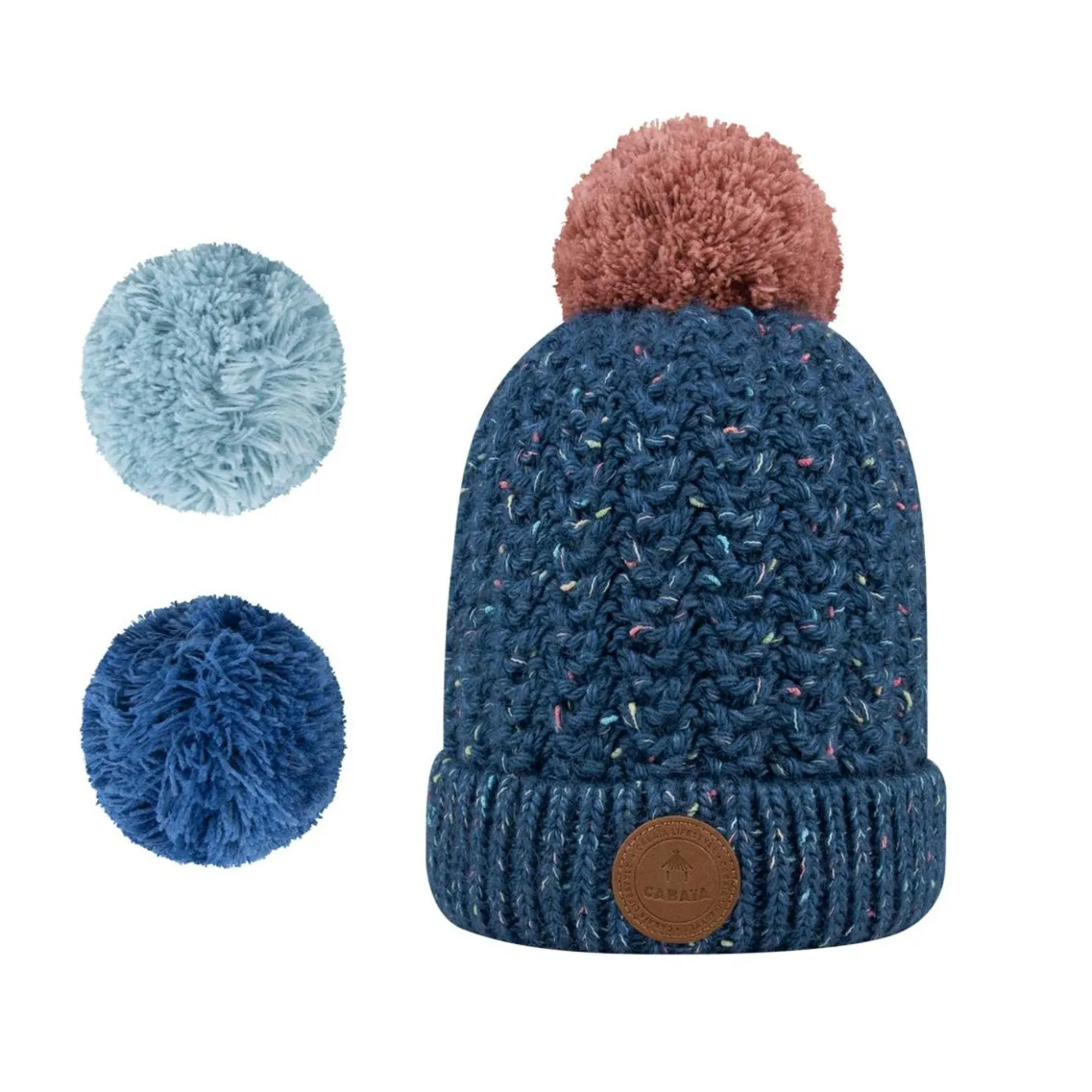 Kids Beanies | Cabaïa Red Sombrero Navy