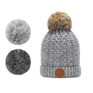 Kids Beanies | Cabaïa Red Sombrero Grey