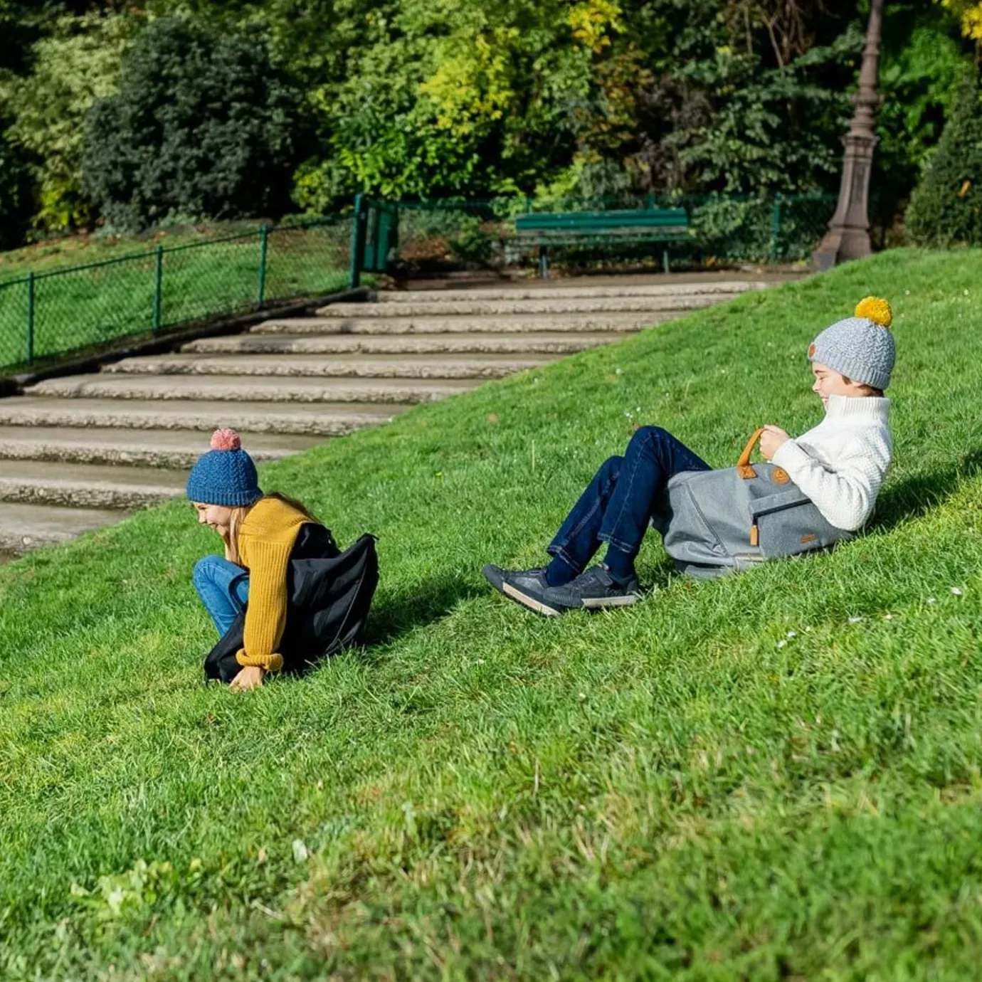 Kids Beanies | Cabaïa Red Sombrero Grey